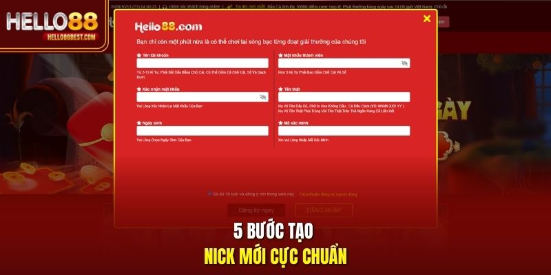 5 bước tạo nick mới cực chuẩn