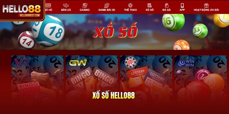 Xổ số Hello88 được trải nghiệm đa hình thức chơi số